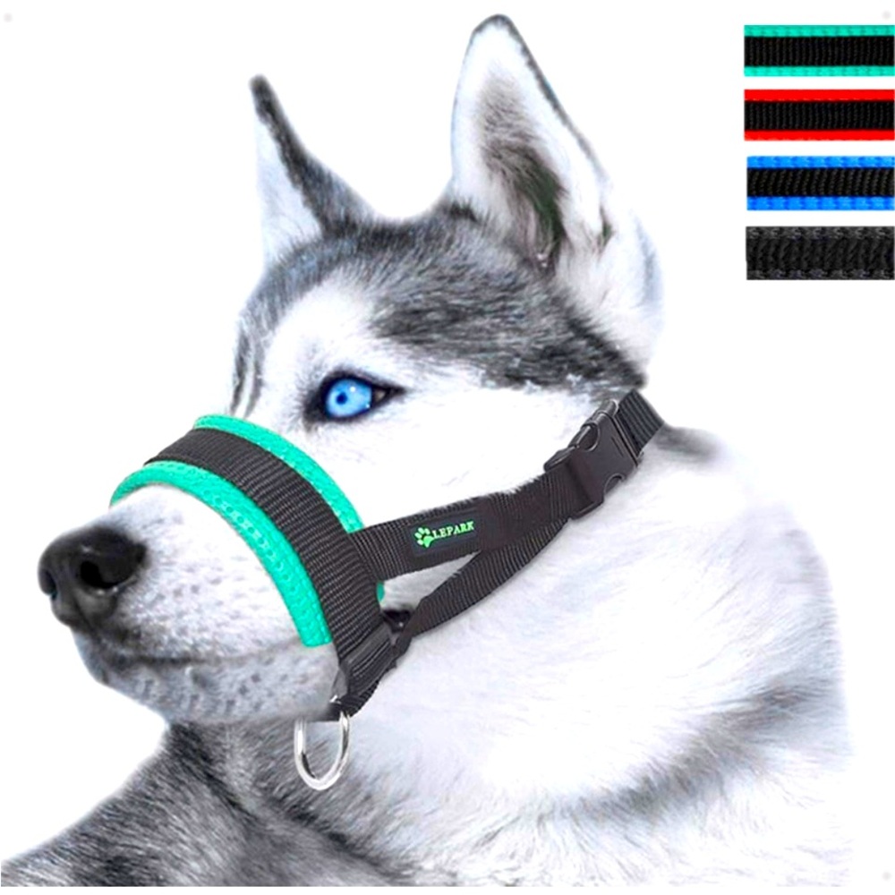 New Lepark Nylon Dog Muzzle for Large Dogs Prevent from Biting